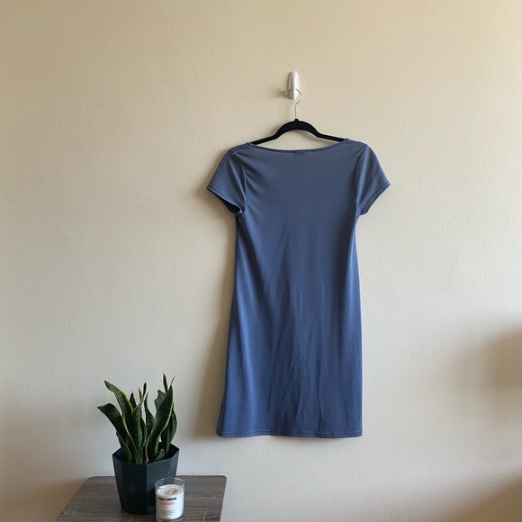 Blue T-Shirt Dress - Picture 2 of 3